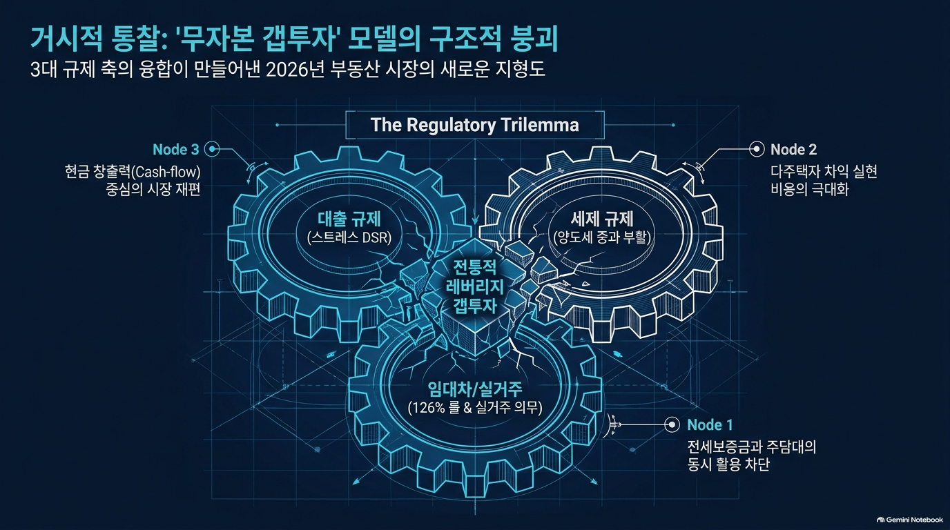 갭투자 규제 총정리: 실거주·스트레스 DSR·전세보증 126%의 실제 영향 슬라이드 2 미리보기