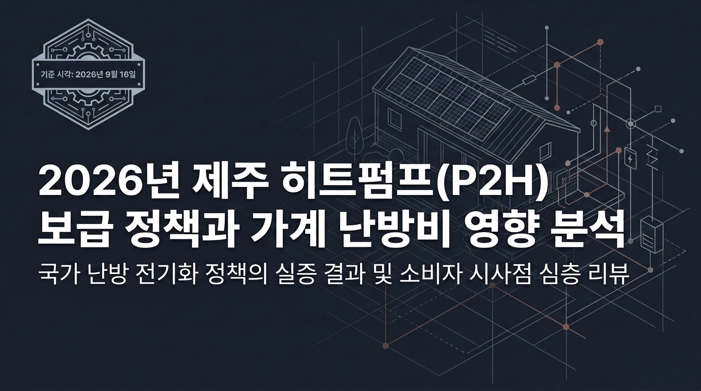 제주 히트펌프 지원, 420만~500만원 자부담 전에 확인할 조건 슬라이드 1 미리보기